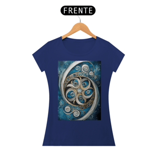 Nome do produto Camiseta Feminina Algodão Pima Mandala Energia Divina
