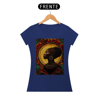 Nome do produto Camiseta Feminina Algodão Pima Mandala Afro