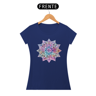 Nome do produto Camiseta Feminina Algodão Pima Mandala  dos Cristais