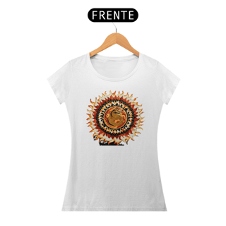 Nome do produto Camiseta Feminina Algodão Pima Mandala da Coragem