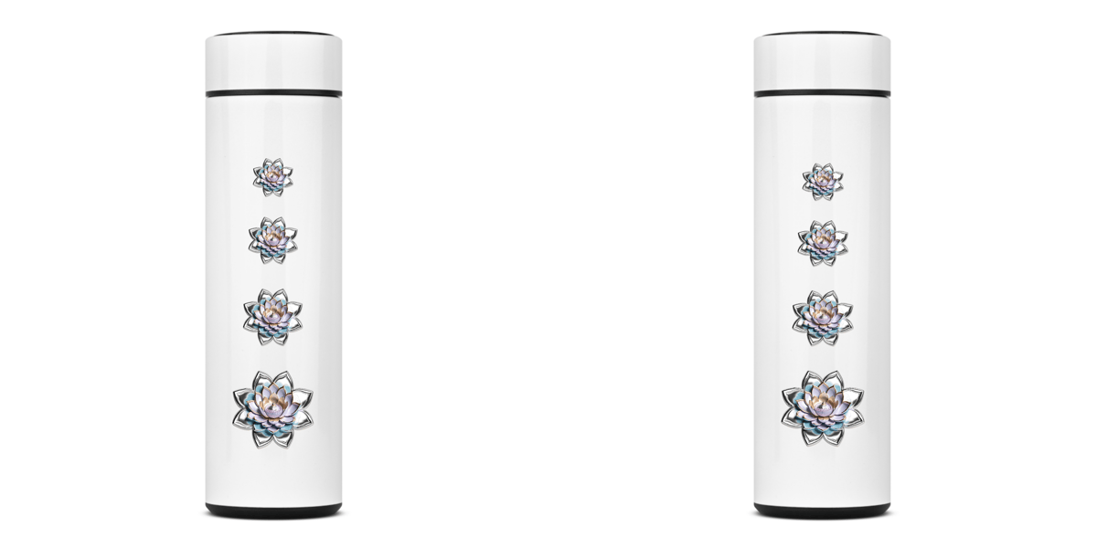Nome do produto: Garrafa Térmica Mandala Flor-de-Lótus