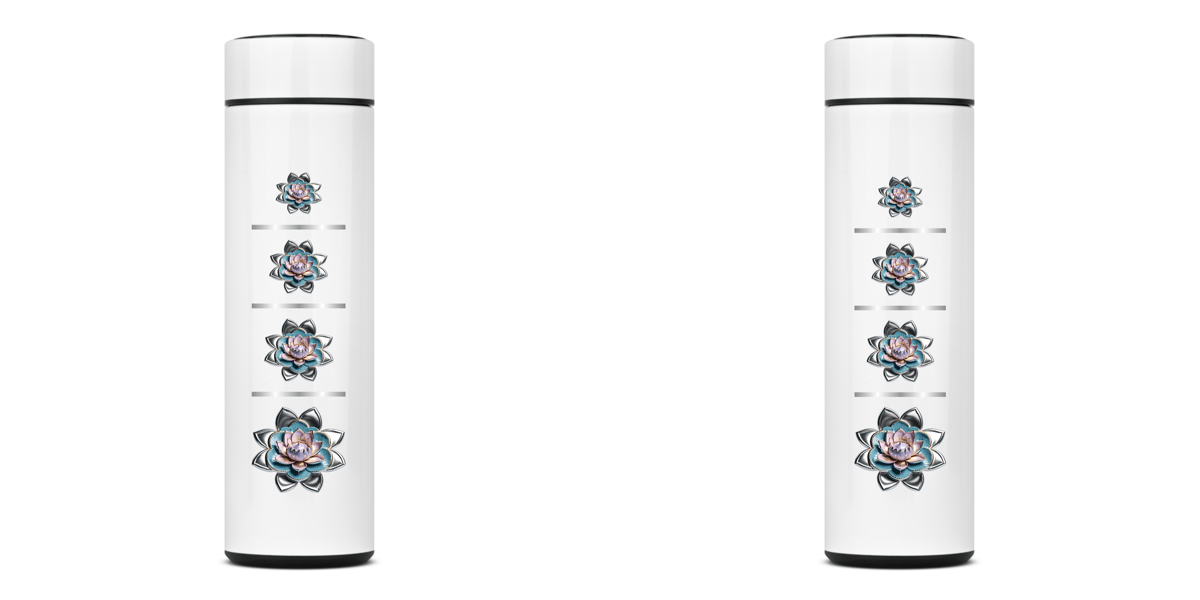 Nome do produto: Garrafa Térmica Mandala Flor-de-Lótus 2