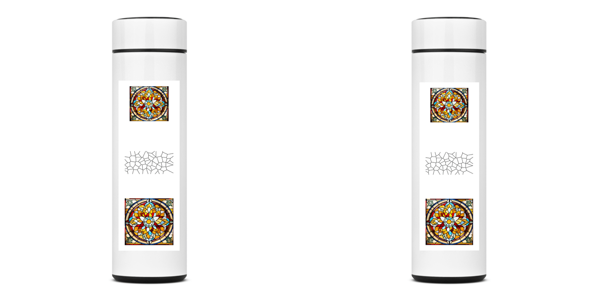 Nome do produto: Garrafa Térmica Mandala Vitral