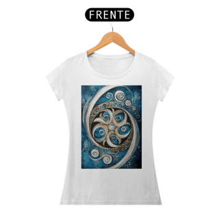 Nome do produto Camiseta Feminina Algodão Pima Mandala Energia Divina