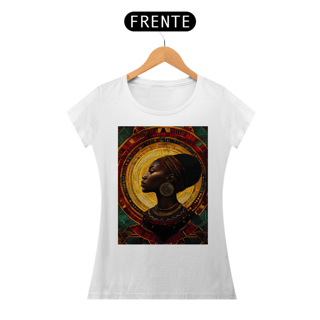 Nome do produto Camiseta Feminina Algodão Pima Mandala Afro