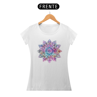 Nome do produto Camiseta Feminina Algodão Pima Mandala  dos Cristais