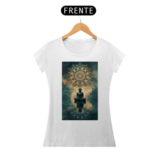 Nome do produto Camiseta Feminina Algodão Pima Mandala  do Buda (Mandala)