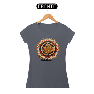 Nome do produto Camiseta Feminina Algodão Pima Mandala da Coragem