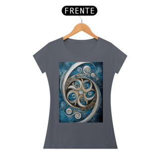 Nome do produto Camiseta Feminina Algodão Pima Mandala Energia Divina