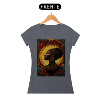 Nome do produto Camiseta Feminina Algodão Pima Mandala Afro