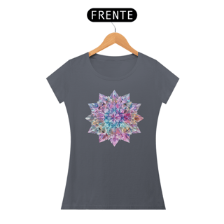Nome do produto Camiseta Feminina Algodão Pima Mandala  dos Cristais