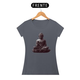 Nome do produto Camiseta Feminina Algodão Pima Mandala do Buda (Clássico)