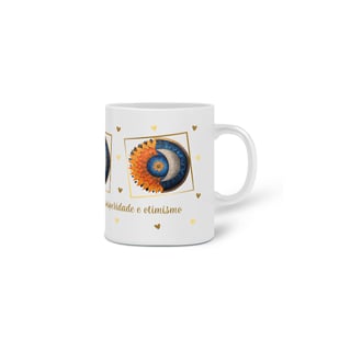 Nome do produto Caneca de Porcelana Mandala SoLuna. Um caminho de autocuidado, prosperidade e otimismo