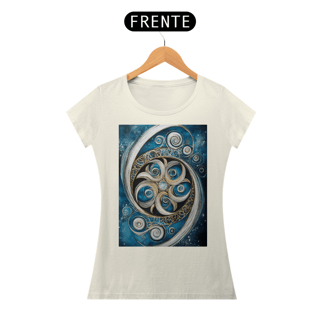 Nome do produto Camiseta Feminina Algodão Pima Mandala Energia Divina