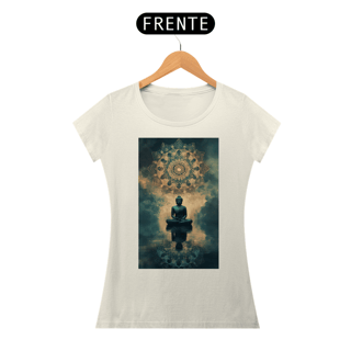 Nome do produto Camiseta Feminina Algodão Pima Mandala  do Buda (Mandala)
