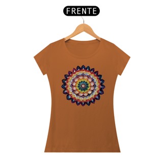 Nome do produto Camiseta Feminina Algodão Pima Mandala da Espiritualidade 