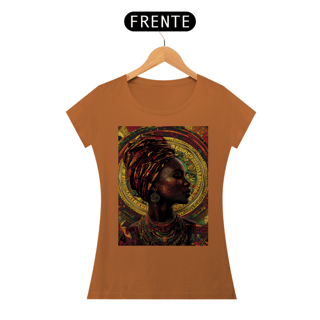 Nome do produto Camiseta Feminina Algodão Pima Mandala Afro 2