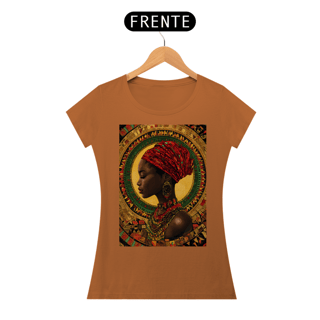 Nome do produto Camiseta Feminina Algodão Pima Mandala Afro 3