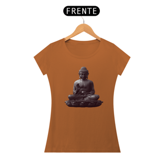Nome do produto Camiseta Feminina Algodão Pima Mandala do Buda (Clássico)
