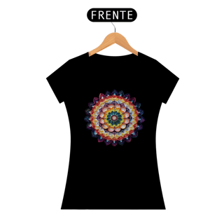 Nome do produto Camiseta Feminina Algodão Pima Mandala da Espiritualidade 
