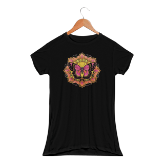 Nome do produto Camiseta Feminina  Sport Dry UV - Mandala da Borboleta