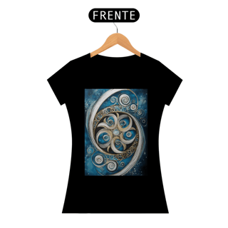 Nome do produto Camiseta Feminina Algodão Pima Mandala Energia Divina