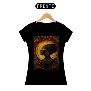 Nome do produto Camiseta Feminina Algodão Pima Mandala Afro