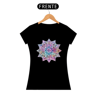 Nome do produto Camiseta Feminina Algodão Pima Mandala  dos Cristais