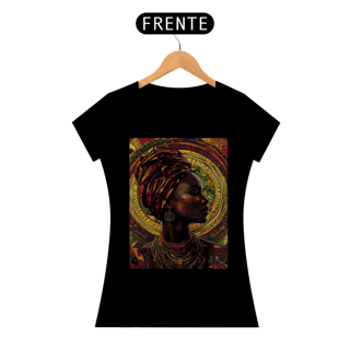 Nome do produto Camiseta Feminina Algodão Pima Mandala Afro 2