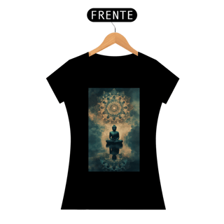 Nome do produto Camiseta Feminina Algodão Pima Mandala  do Buda (Mandala)
