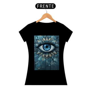 Nome do produto Camiseta Feminina Algodão Pima Mandala Olho Grego