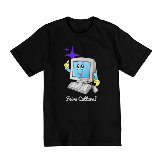 Camiseta Infantil Computador Amigo