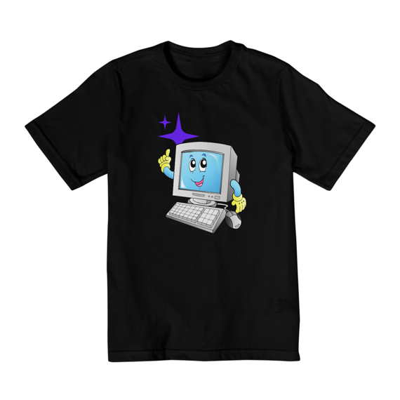 Camiseta Infantil Computador Amigo