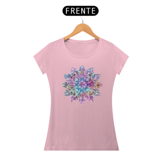 Nome do produto Camiseta Feminina Algodão Pima Mandala  dos Cristais