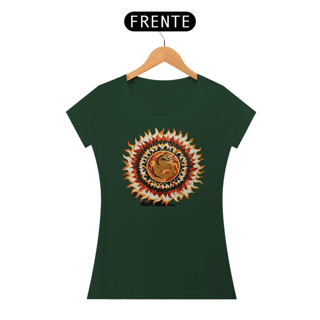 Nome do produto Camiseta Feminina Algodão Pima Mandala da Coragem