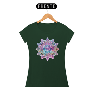 Nome do produto Camiseta Feminina Algodão Pima Mandala  dos Cristais