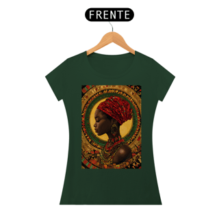 Nome do produto Camiseta Feminina Algodão Pima Mandala Afro 3