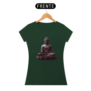 Nome do produto Camiseta Feminina Algodão Pima Mandala do Buda (Clássico)