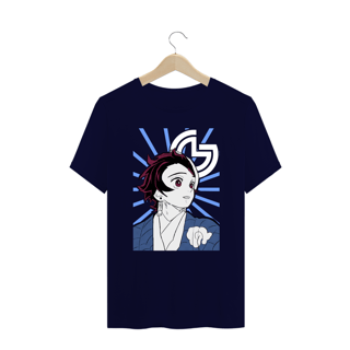 Nome do produto T-shirt plus size Tanjiro Demon Slayer (branca)