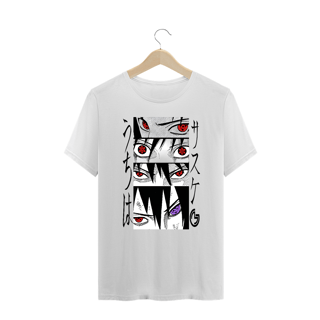 Nome do produto T-shirt plus size Uchiha Sasuke (preta)
