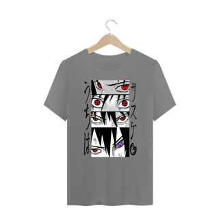 Nome do produto T-shirt plus size Uchiha Sasuke (preta)