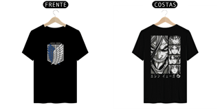 Nome do produto T-shirt Eren - Attack on Titan