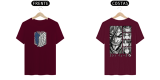 Nome do produto T-shirt Eren - Attack on Titan