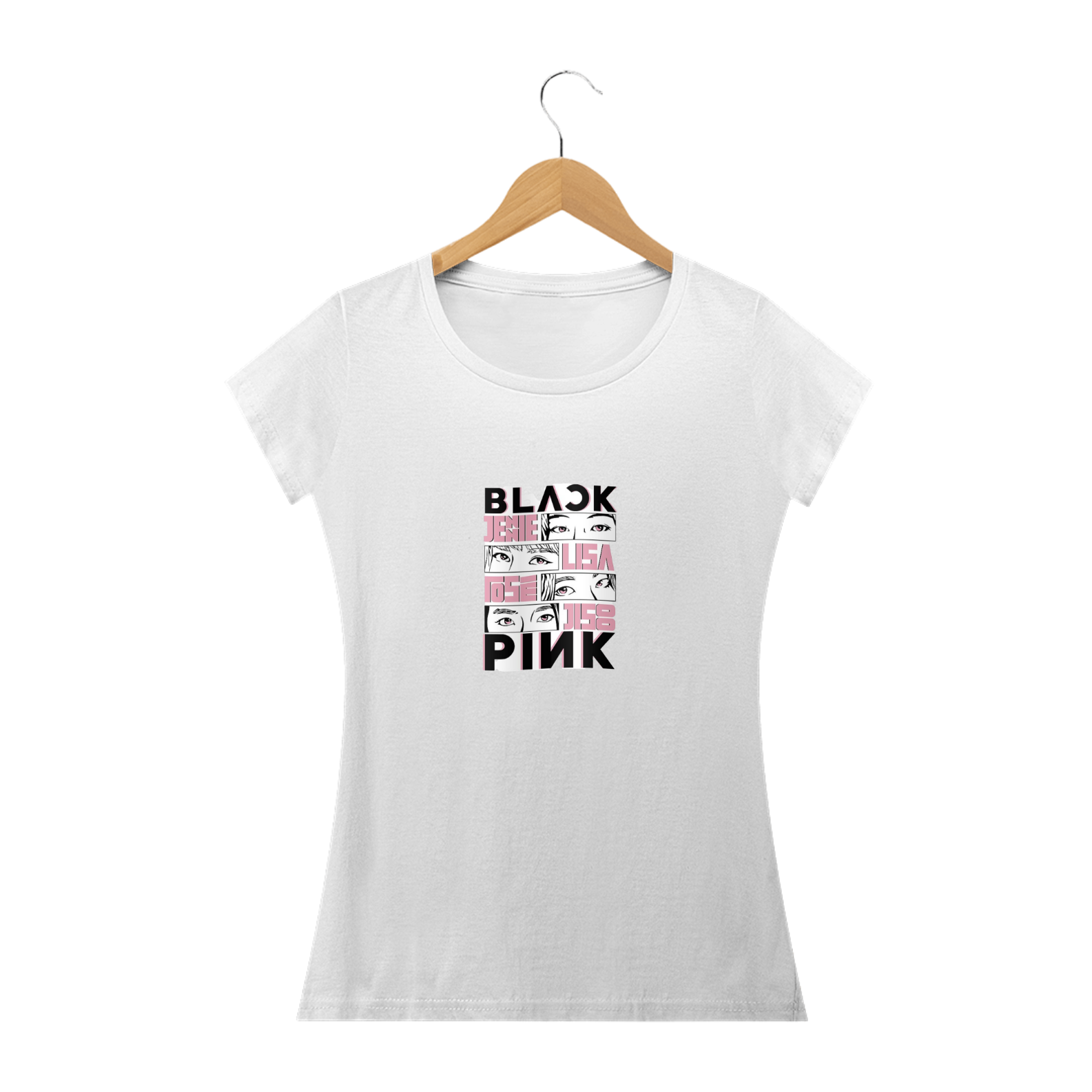 CAMISETA BLACKPINK COR BRANCA