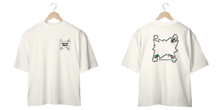 Nome do produto Camiseta Oversized @issomeirritapodcast - Off White