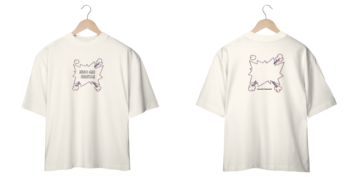 Nome do produto: Camiseta Oversized / logo desbotado