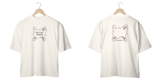 Nome do produto Camiseta Oversized / logo desbotado