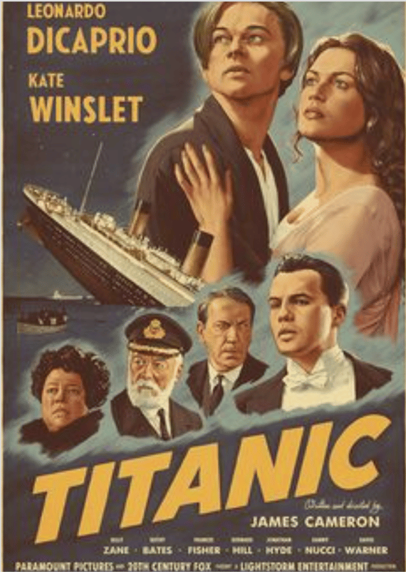 Poster Premium Titanic Vintage 
