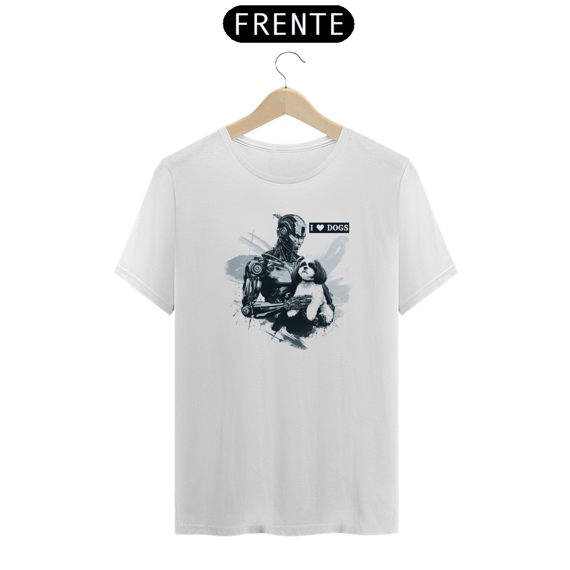 Camiseta - Cyborg Loves Dogs