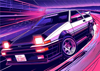 Nome do produto Retrato - Initial D